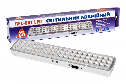 LED светильник аварийный DELUX REL-601 4W 60LED IP20 90016961
