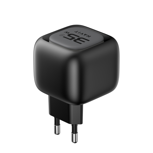Мережевий зарядний пристрій HAVIT UC251 GaN 35W USB-A+USB-C з кабелем USB-C HV-UC251-BK