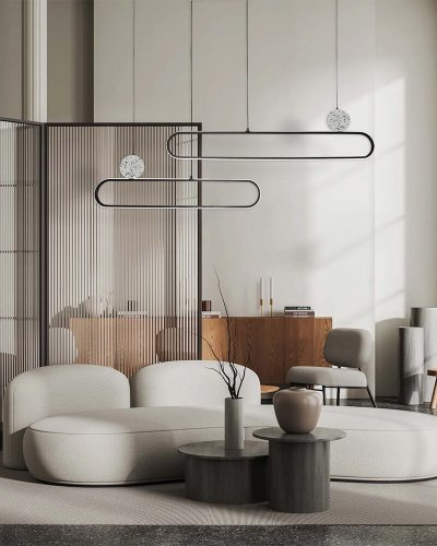 LED світильник підвісний Goldlux Florentyna 48W 4000K чорний 333896