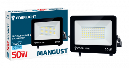LED прожектор Enerlight MANGUST 50W 6500K IP65 MANGUST50SMD80С