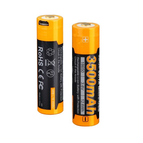 Аккумулятор Fenix ​​18650 3500mAh micro usb зарядка ARB-L18-3500U