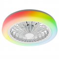 LED светильник накладной Goldlux Zambia с пультом 24W 3000K/4000K/6500K RGB с вентилятором белый 341310 LED светильник накладной Goldlux Zambia с пультом 24W 3000K/4000K/6500K RGB с вентилятором белый 341310