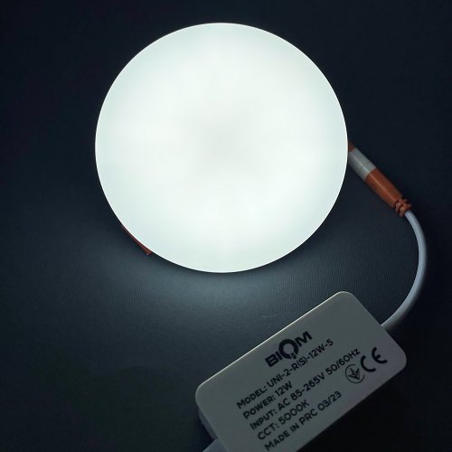 Точковий LED світильник Biom 12W 5000К коло UNI-2-R12W-5 22814