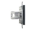 Розетка комп. подвійна RJ45 кат.6 UTP Schneider Asfora Антрацит EPH4800171 Розетка комп. подвійна RJ45 кат.6 UTP Schneider Asfora Антрацит EPH4800171