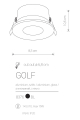Точечный светильник Nowodvorski Golf Black 8376