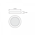LED cветильник Horoz MILENA-36 36W 3000/4000/6500К черный 016-083-0036-020