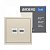 Розетка Ardero ER152PC-C Soft подвійна комп'ютерна шампань 8679