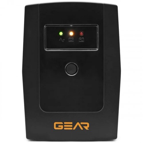 ИБП непрерывного действия Gear 600VA 360W LED plastic RJ45+USB GU-600PL