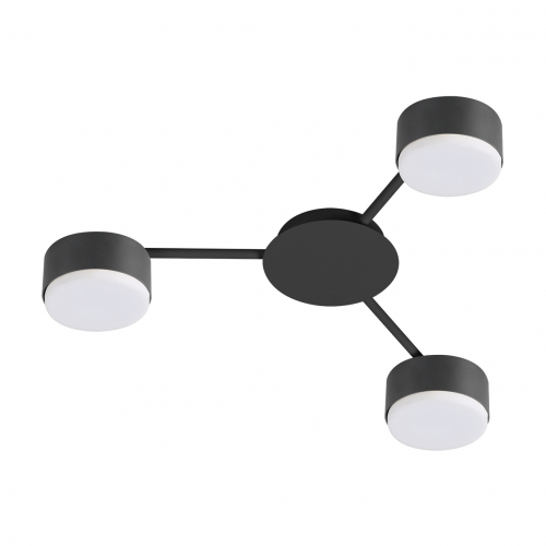 Світильник накладний Eurolamp під лампи 3xGX70 IP20 чорний LED-LR-3хGX70(black)