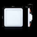 LED Downlight Biom 9W 5000К квадрат для монтажа CL-S9-5/2 14097