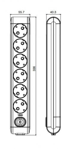 Колодка Viko Multi-let 6 гнезд c заземлением и кнопкой (90118600)