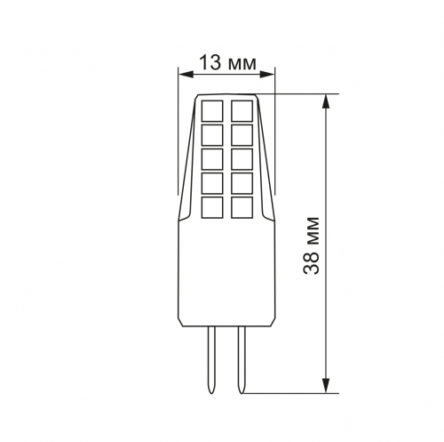 LED лампа Videx G4e 2W G4 4100K 12V VL-G4C-02124