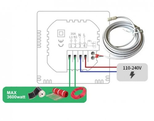 Wi-Fi терморегулятор 4Heat AE669DW 4HT.AE669DW.WF