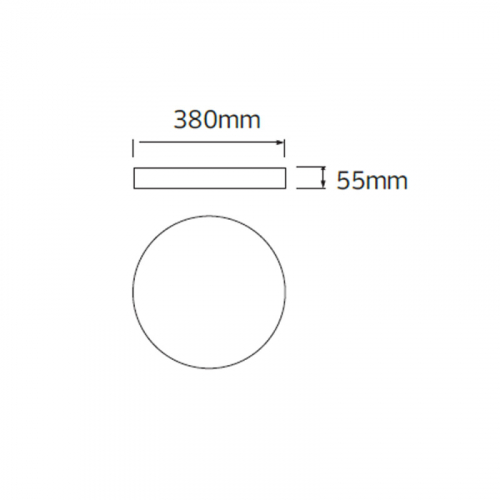 Светильник накладной Horoz HAZEL-32 32W 3CCT 3000/4200/6400K черный 016-077-1032-020