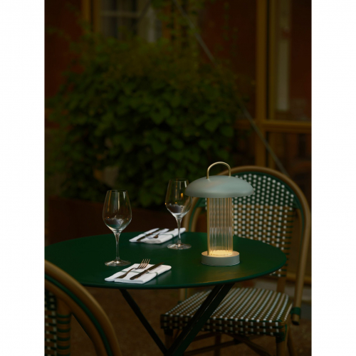 Настільна LED лампа Nordlux Mirano 3W акумуляторна 3000K IP20 USB зелений 2512505023