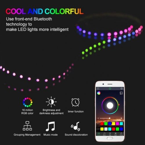 RGB контролер LT SPI smart міні Bluetooth USB DC5V 72W для світлодіодної стрічки RGB C-RGB-BT-6A-USB 71043