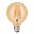 Світлодіодна лампа Eurolamp філамент (filament) G95 12W E27 4000K (deco) LED-G95-12274(Amber)