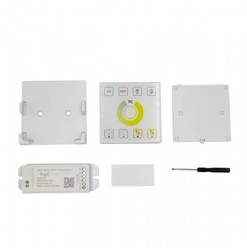 Диммер с сенсорной панелью Prolum CCT 5-24V 12A Wi-Fi TUYA HomeLink 404018