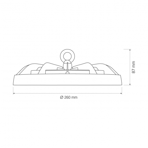 LED светильник высотный ХайБей Videx 100W 3000/5000/6500К IP65 VL-HBe04-100CW