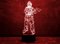 3D светильник "Пожарный 3" с пультом+адаптер+батарейки (3ААА) 03-076