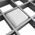 LED светильник грильято Svitlodar СГД12Вт 12W 4000К 100х100 мм S-gr-12W-100-4000-sg