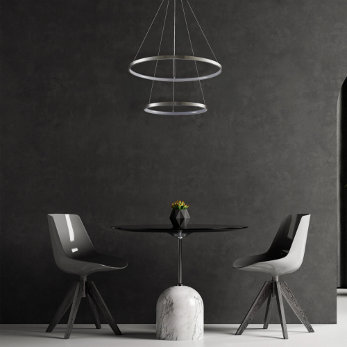 Люстра Goldlux Lea LED 2x35W 4000K никель 330017 Люстра Goldlux Lea LED 2x35W 4000K никель 330017