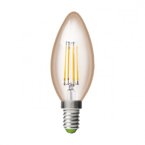 Мультипак "1+1" Eurolamp світлодіодна лампа філамент CL 6W E14 3000K (deco) MLP-LED-CL-06143(Amber)