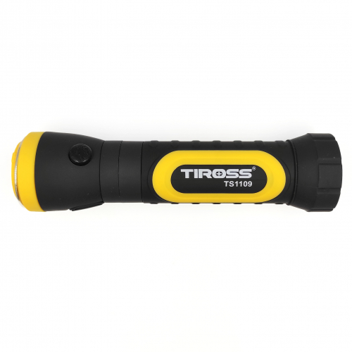 Портативный светодиодный фонарик Tiross 2 Вт COB 1 Вт LED желтый TS-1109