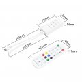 Контроллер Prolum RGB SPI RF Bluetooth 5-24V 8А (24 кнопки) 3PIN пульт 404011-S Контроллер Prolum RGB SPI RF Bluetooth 5-24V 8А (24 кнопки) 3PIN пульт 404011-S