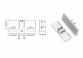 Заглушки TOPMET для декоративного профиля BACK-10 13х40мм Z/back-10 Silver