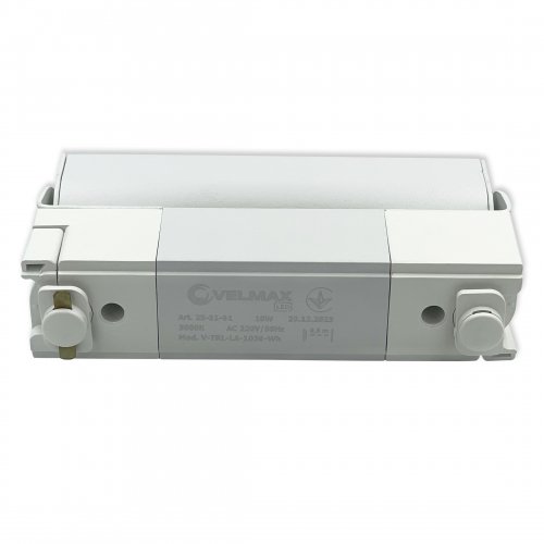 LED светильник трековый Velmax V-TRL-LA-1030Wh 10W 3000K белый 25-31-61