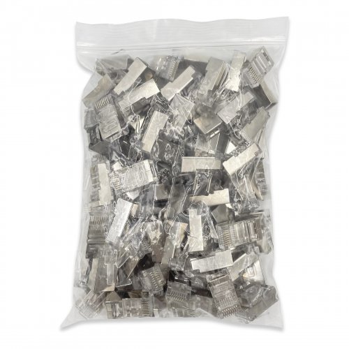 Конектор Gear RJ-45 САТ.5E екранований 8P8C FTP 100шт GC-FTPC5E8P8CRJ45-100