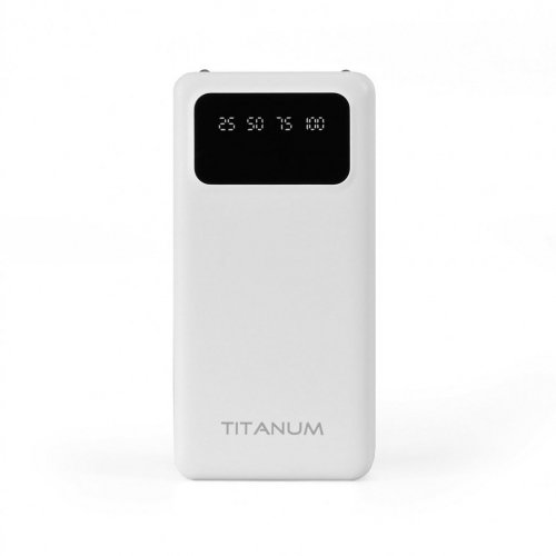 Портативное зарядное устройство (повербанк) TITANUM OL03 White 30000mAh TPB-OL03-W