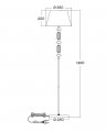 Торшер LED Edlin Almira E27 IP20 32205493 50009