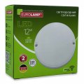 LED світильник Eurolamp накладний круглий ЖКГ G8 12W 5000K з датчиком руху LED-NLR-12/50(sensor)(G8)