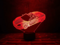 3D світильник "Автомобіль 3" з пультом+адаптер+батарейки (3ААА) 08-007