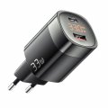 Сетевое зарядное устройство Essager Lingyun 33W GaN Digital Display A+C black el-33 Сетевое зарядное устройство Essager Lingyun 33W GaN Digital Display A+C black el-33