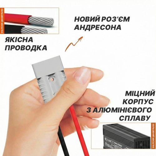 Зарядное устройство для аккумуляторов LiTime L12V20A-BCHA-X 12V 20A charger-litimе-l12v20a