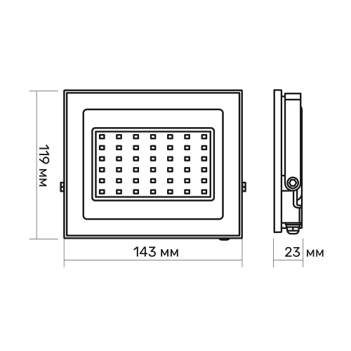 LED прожектор TITANUM 30W 6000K TLF306