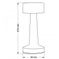Настольная LED лампа Goldlux Simply аккумуляторная 2700K/4000K/6500K IP20 USB черный 328014
