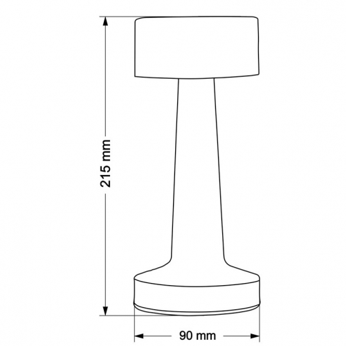 Настольная LED лампа Goldlux Simply аккумуляторная 2700K/4000K/6500K IP20 USB черный 328014