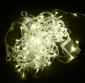 Led гирлянда Евросвет STARLIGHT бахрома теплый-белый 100LED 3,2х0,7м IP20 прозрачный провод 000057282