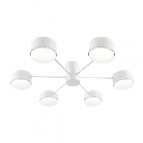 Світильник стельовий Eurolamp Iron glow під лампи 6xGX70 IP20 білий LR-6xGX70(white)