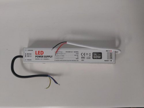 Блок живлення JINBO 60W 12V 5A IP67 JLV-12060KA-LS 60KA