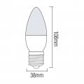 Світлодіодна LED лампа Horoz свічка ULTRA-10 10W E27 3000K 001-003-0010-050