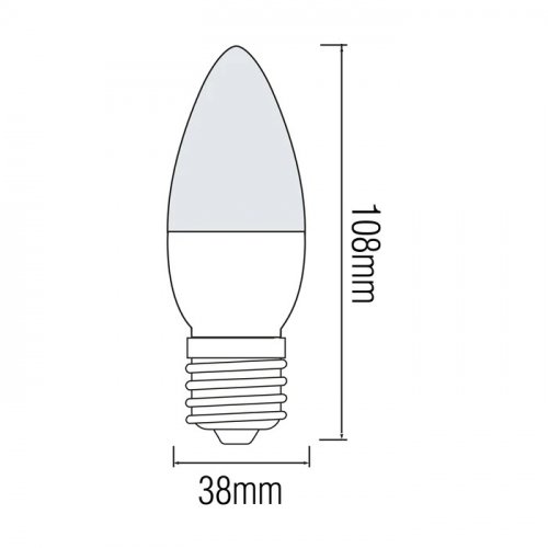 Світлодіодна LED лампа Horoz свічка ULTRA-10 10W E27 3000K 001-003-0010-050