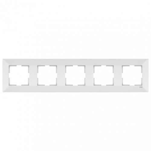 Рамка 5-я горизонтальная Viko Meridian белая (90979005-WH)