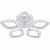 LED светильник VARGO Smart 70W 3000-6500K 7000Lm с пультом DL1010