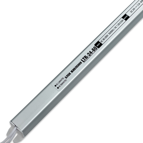 Блок живлення Biom STICK "LTR" 60W 24V 2.5A IP20 LTR-24-60 27321