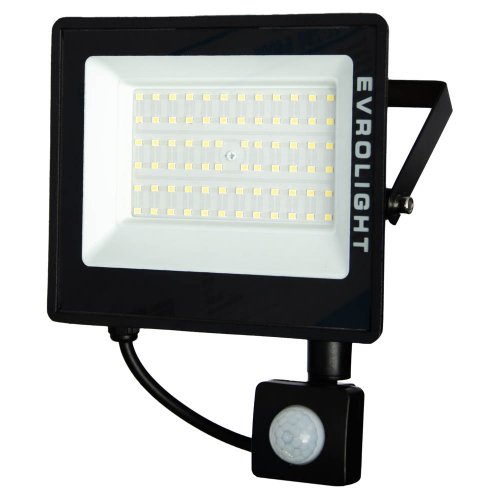 Світлодіодний LED прожектор з датчиком руху EVROLIGHT FM-01D-50 50W 6400K IP65 000057051
